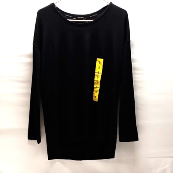 Banana Republic Ladies Long Sleeve Tunic Blouse Black Size Small NWT - Picture 3 of 8